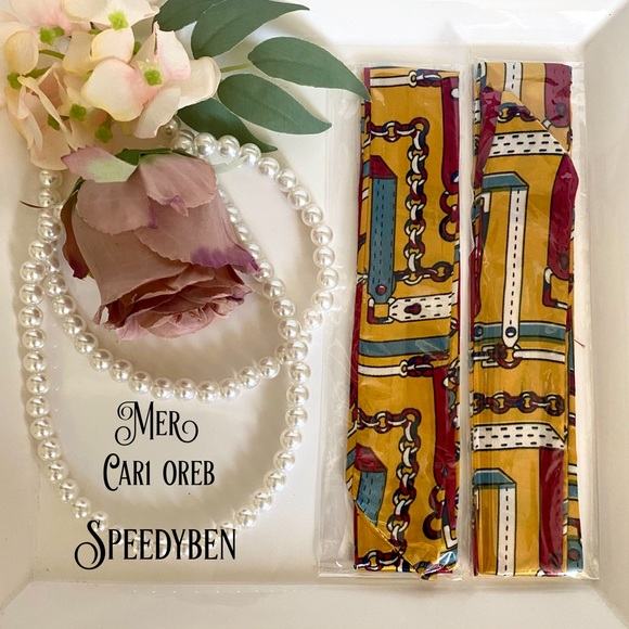 Purse Hair Ribbon Skinny Scarf Set 3/$20 - Picture 1 of 10